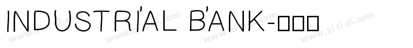 INDUSTRIAL BANK字体转换
